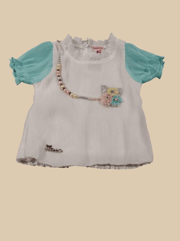 Girls' Party Wear Outfit โ Top and Skirt Set D.8.3188 B.1774