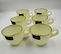 6 Pc. Glass Mug Set Green