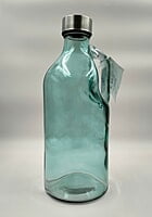 Glass Water Bottle Green