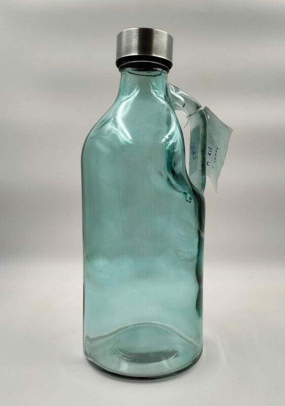 Glass Water Bottle Green
