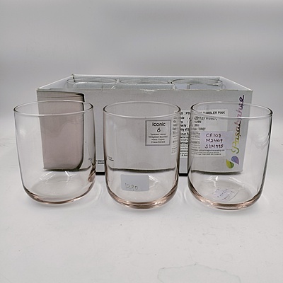 6 Pc. Glass Set Orange