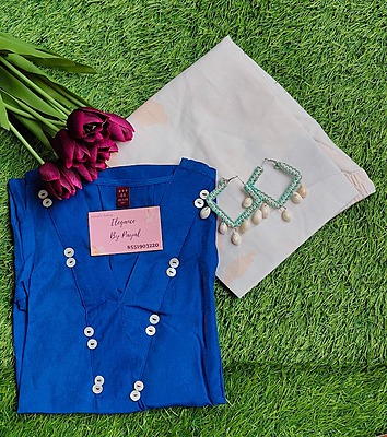 Blue Color C -Cut kurta With Palazzo