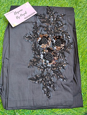 Black Stretchable Sequence Bottom