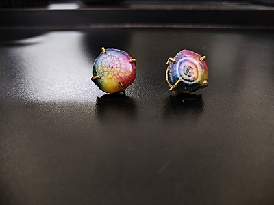 Earring Multi Colour Stone