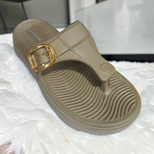 Elegant Buckle Comfort Slides
