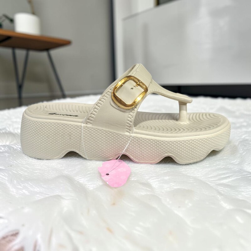 Elegant Buckle Comfort Slides
