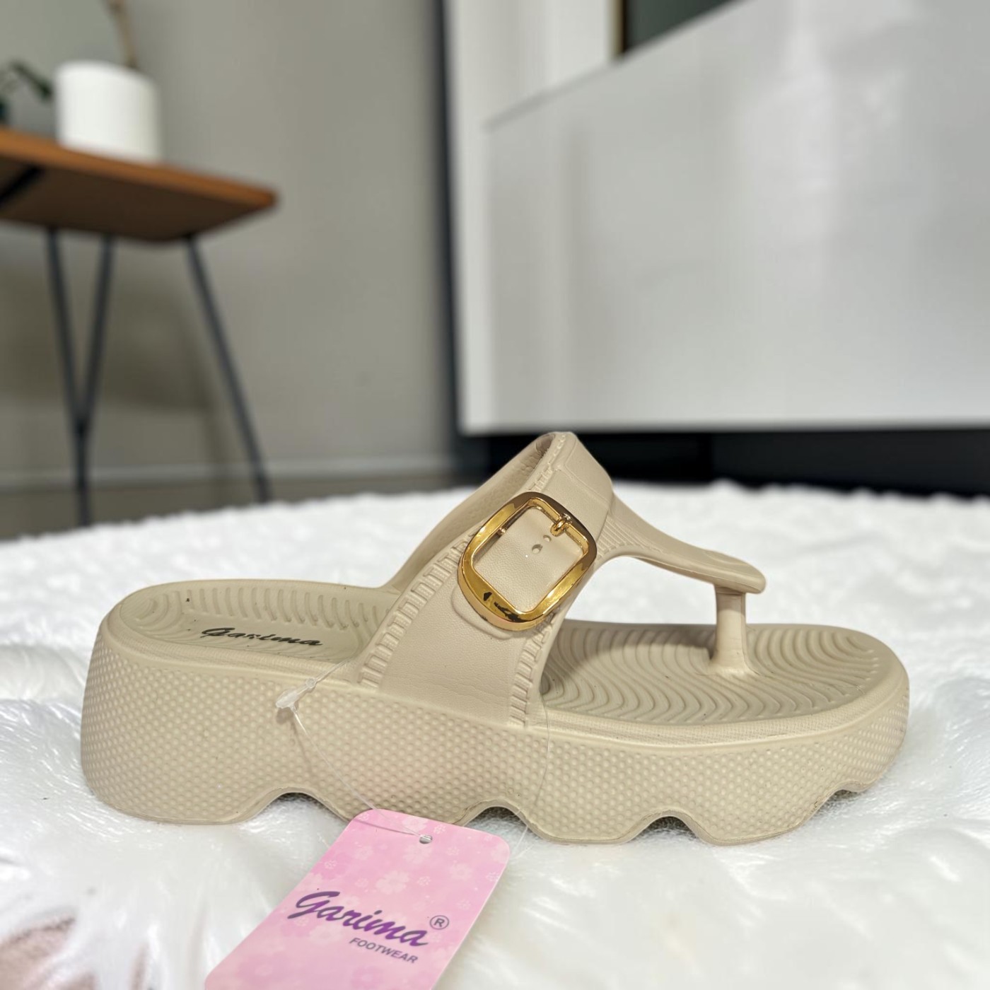 Elegant Buckle Comfort Slides