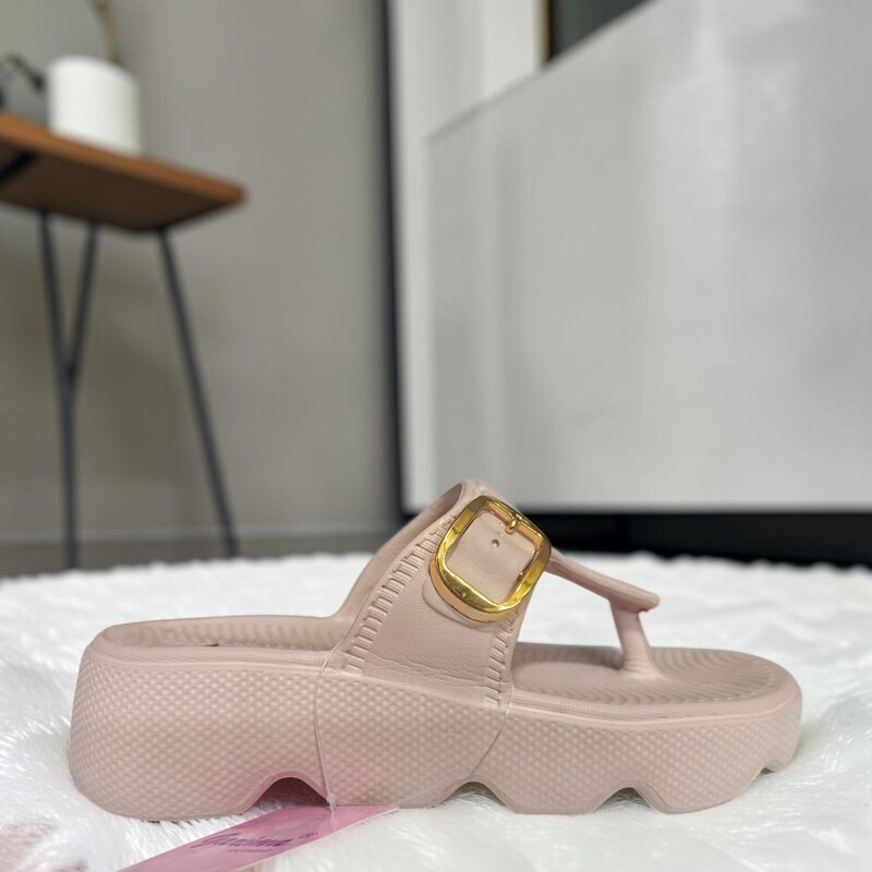 Elegant Buckle Comfort Slides