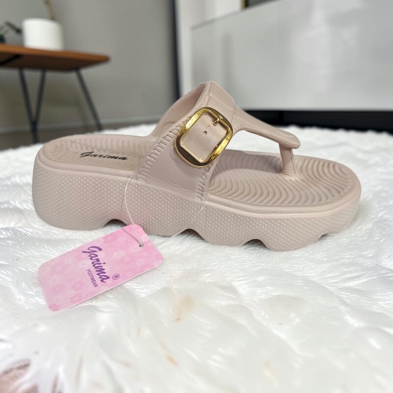 Elegant Buckle Comfort Slides