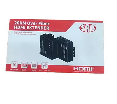 SRB HDMI TO FIBER EXTENDER+KVM OVER IP 20KM