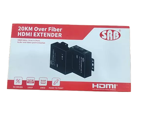 SRB HDMI TO FIBER EXTENDER+KVM OVER IP 20KM