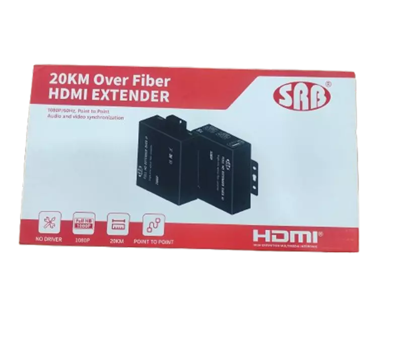 SRB HDMI TO FIBER EXTENDER+KVM OVER IP 20KM