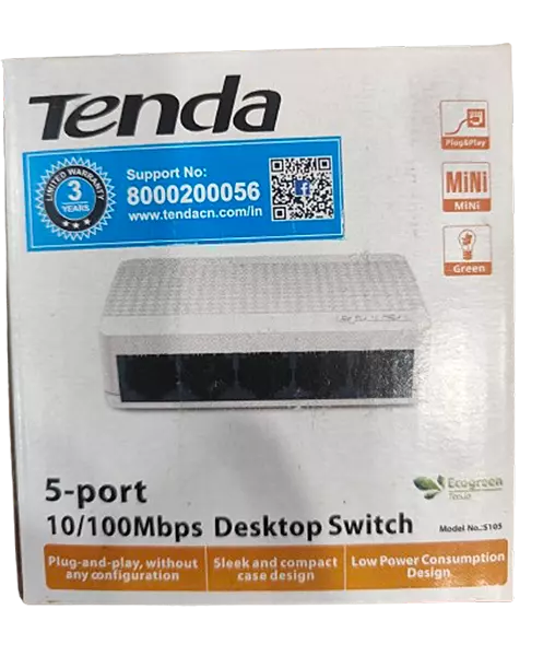 TENDA SWITCH 5 PORT 10/100Mbps S105