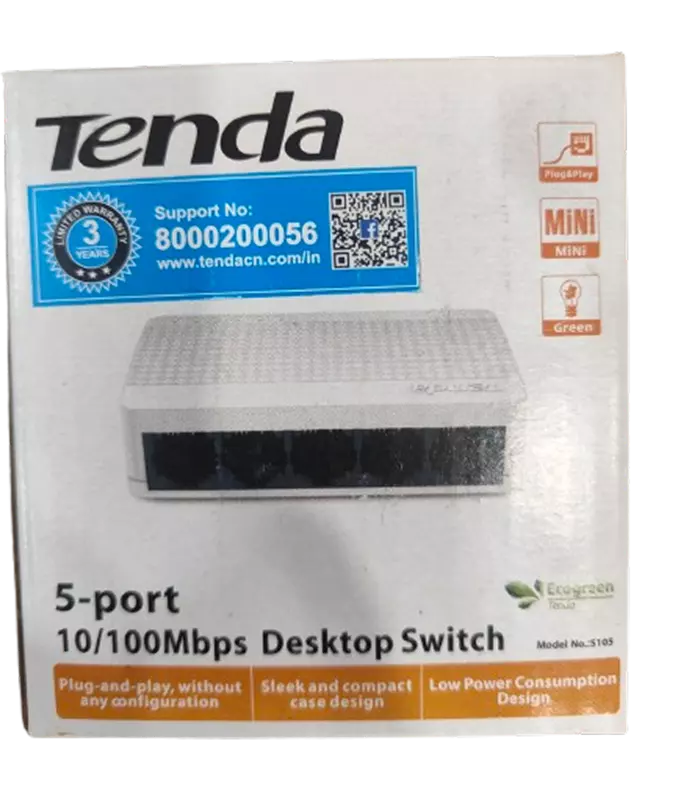 TENDA SWITCH 5 PORT 10/100Mbps S105