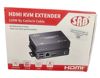SRB HDMI EXTENDER 120 MTRS KVM WITH USB SRB-ET200MUSB