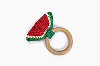 Watermelon Crochet Teether Rattle