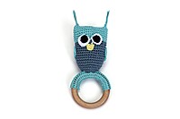 Tiny Hoot – Crochet Owl Baby Teether Rattle