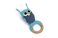Tiny Hoot – Crochet Owl Baby Teether Rattle
