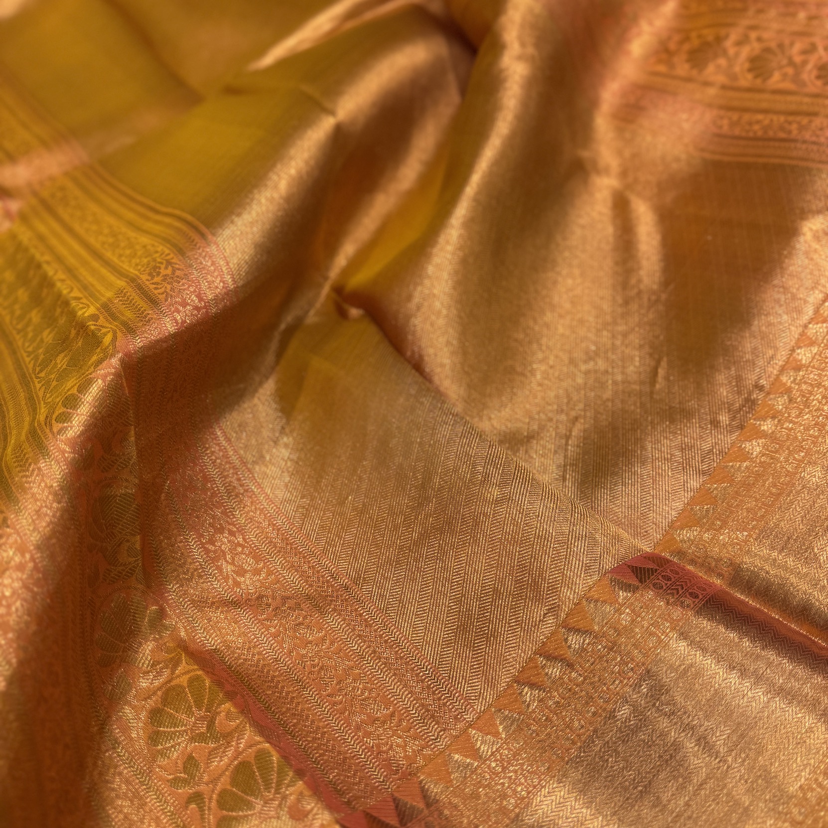 Salsa Orange Silk Saree