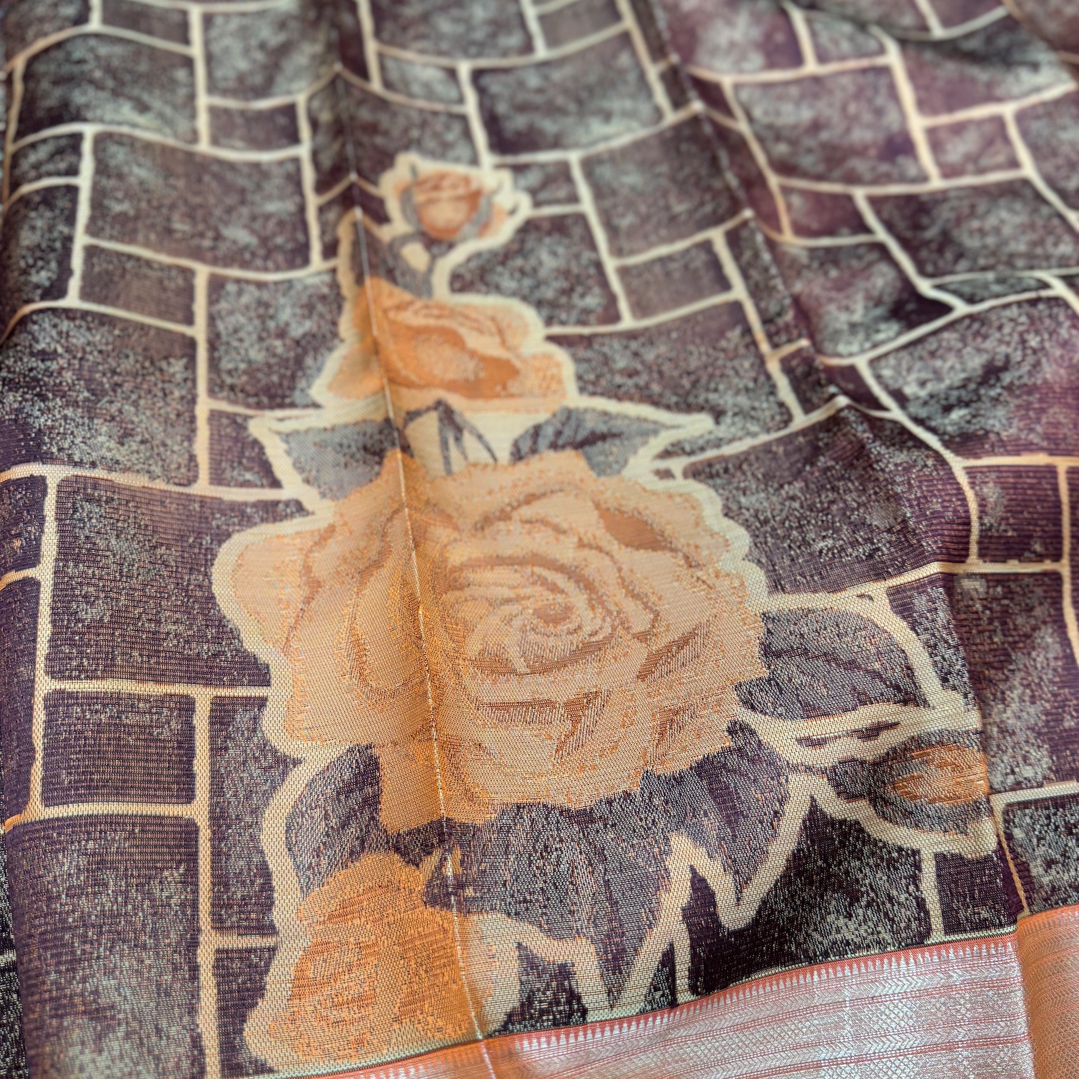 Madder Brown Kanchipuram Silk Saree