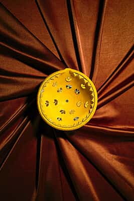 YELLOW BIG FIRNI MIRROR DIYA
