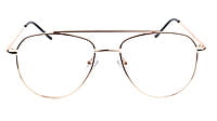 Unisex Aviator Spectacle Frame. Golden Frame. Size-Medium