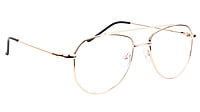 Unisex Aviator Spectacle Frame. Golden Frame. Size-Medium