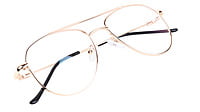Unisex Aviator Spectacle Frame. Golden Frame. Size-Medium