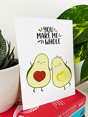 You Make Me Whole Greeting Card I Perfect for Your Other Half