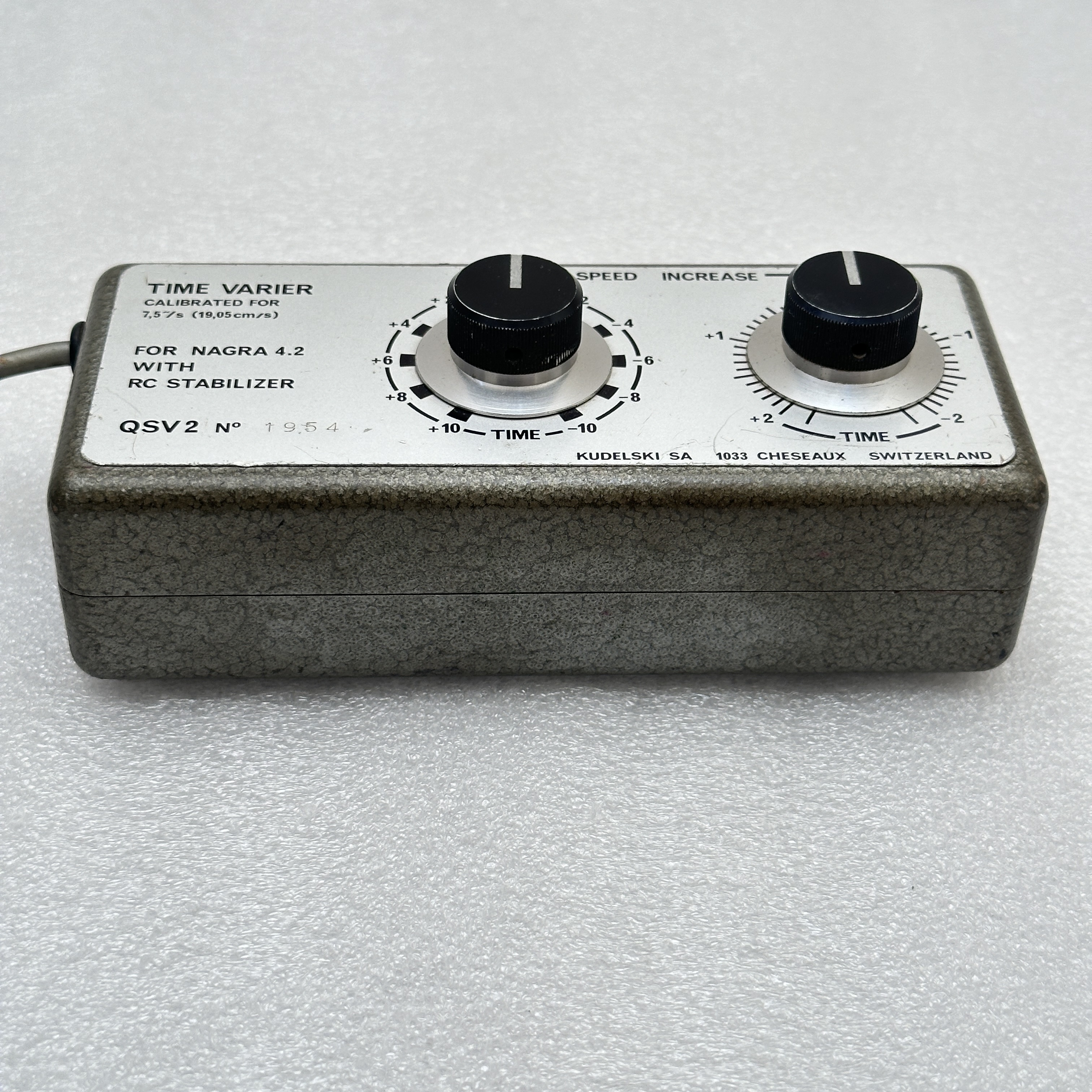 Nagra QSV-2 Speed Varier Unit – For Nagra 4.2 RTR Recorder (Used, Fully Working) - NAG-QSV-2