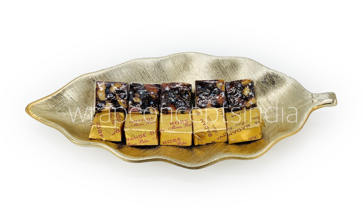 Magnolia Leaf Platter - Gold