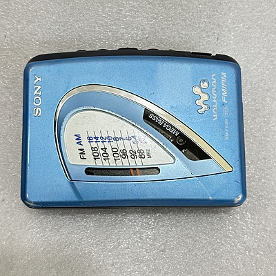 SONY - Stereo Cassette Walkman Blue - FM/AM - WM-FX199-B SONY - Stereo Cassette Walkman Blue - FM/AM - WM-FX199-B
