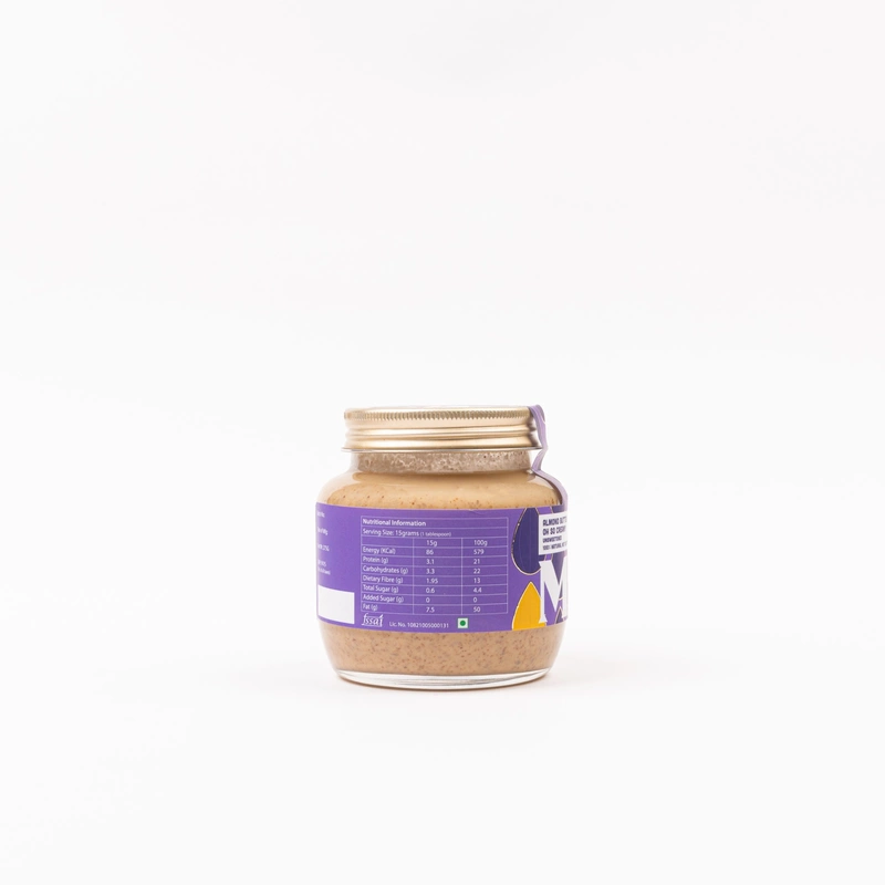 Almond Butter Creamy 275 Gms - The Mindful Pantry