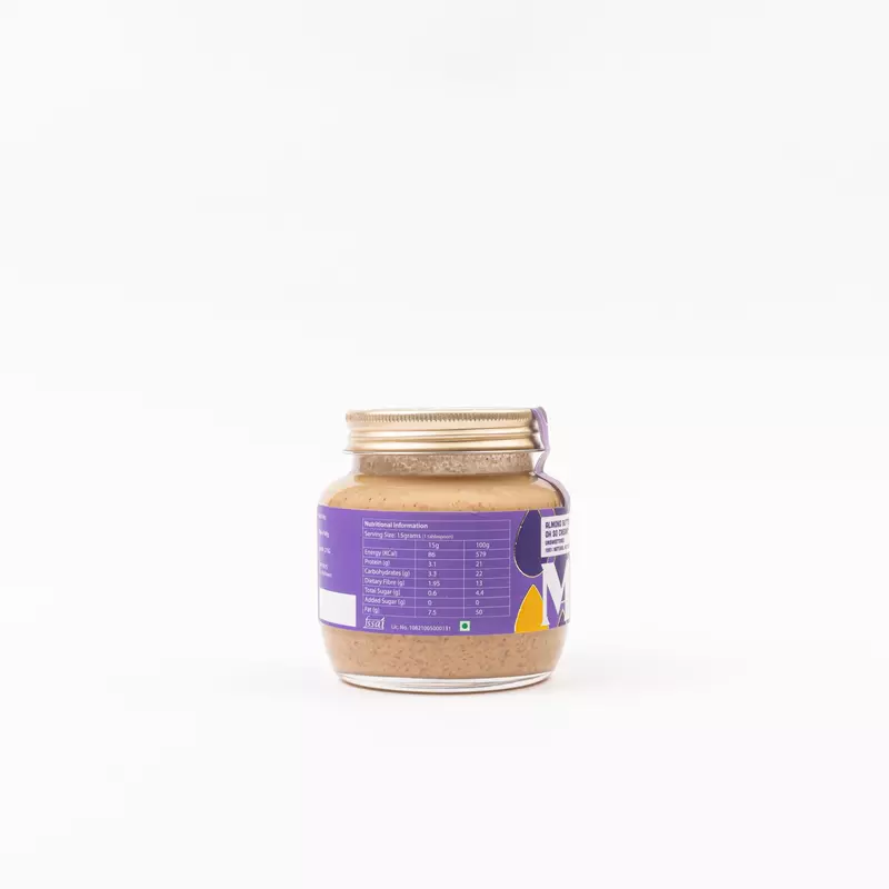 Almond Butter Creamy 275 Gms - The Mindful Pantry