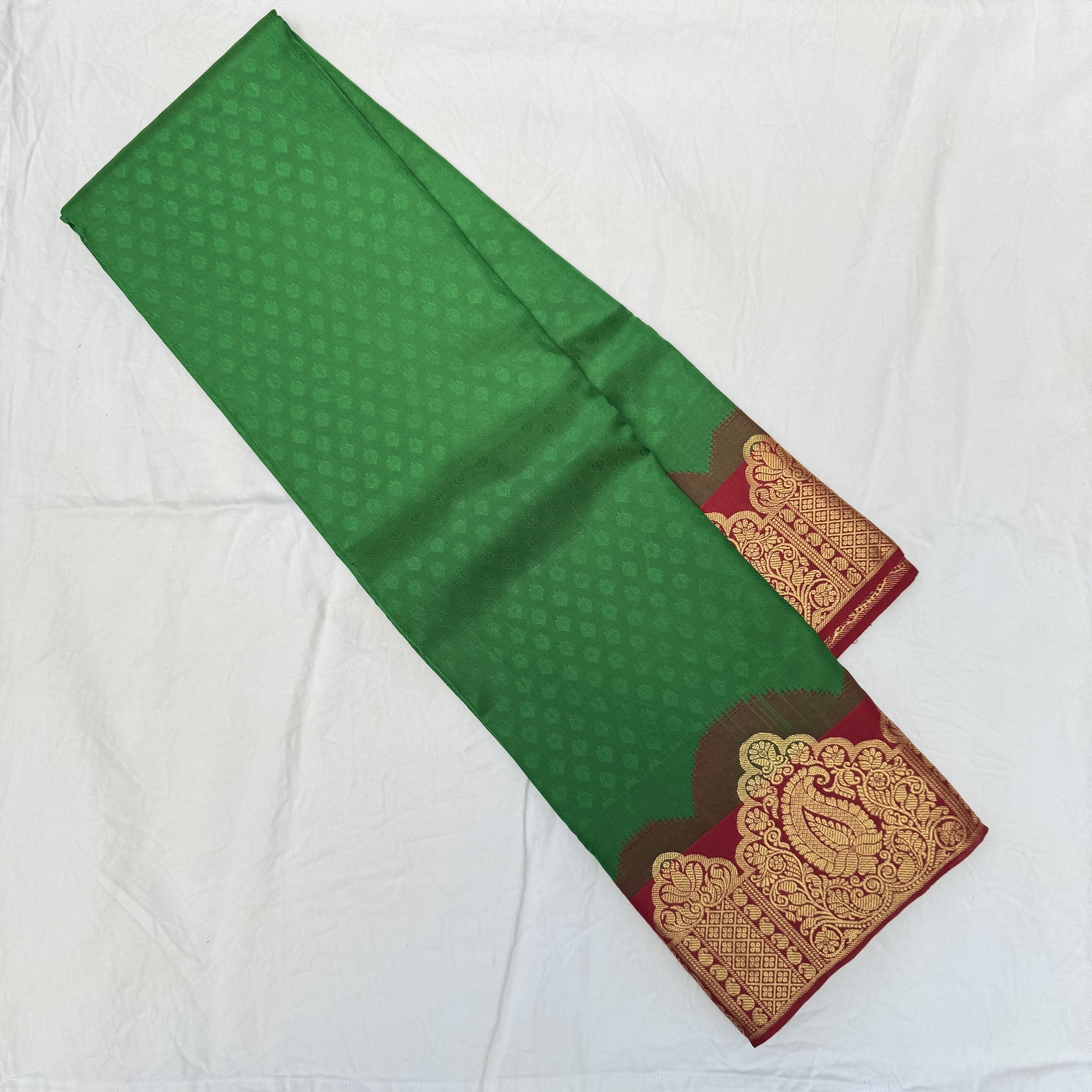 Emerald Green Silk Saree