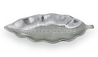 Magnolia Leaf Platter - Silver