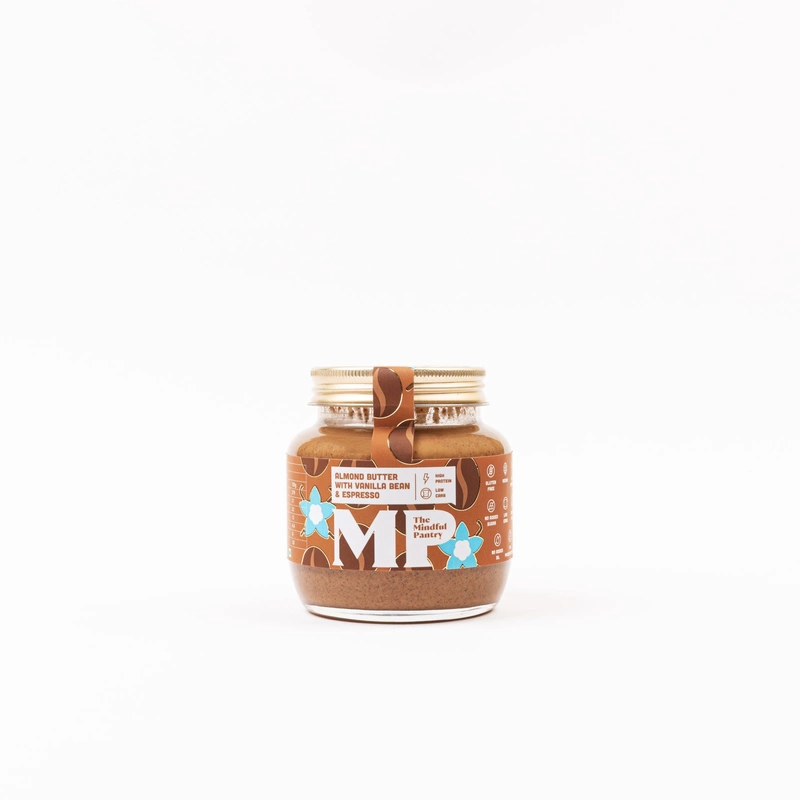 Almond Butter With Vanilla Bean & Espresso 275 Gms - The Mindful Pantry