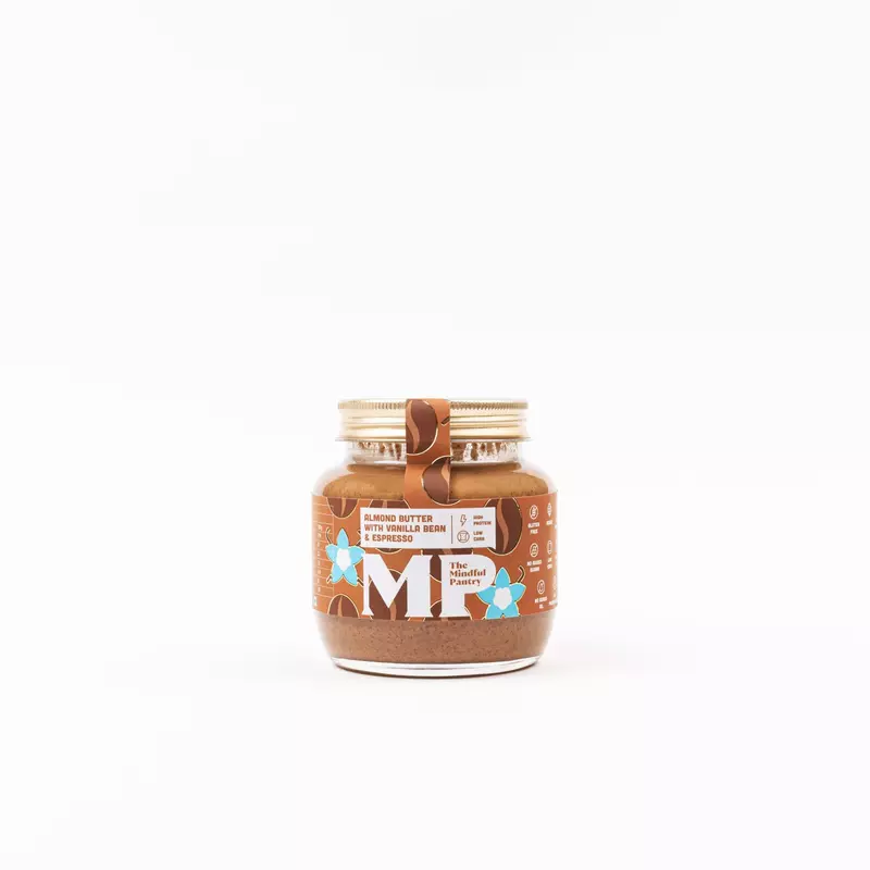 Almond Butter With Vanilla Bean & Espresso 275 Gms - The Mindful Pantry