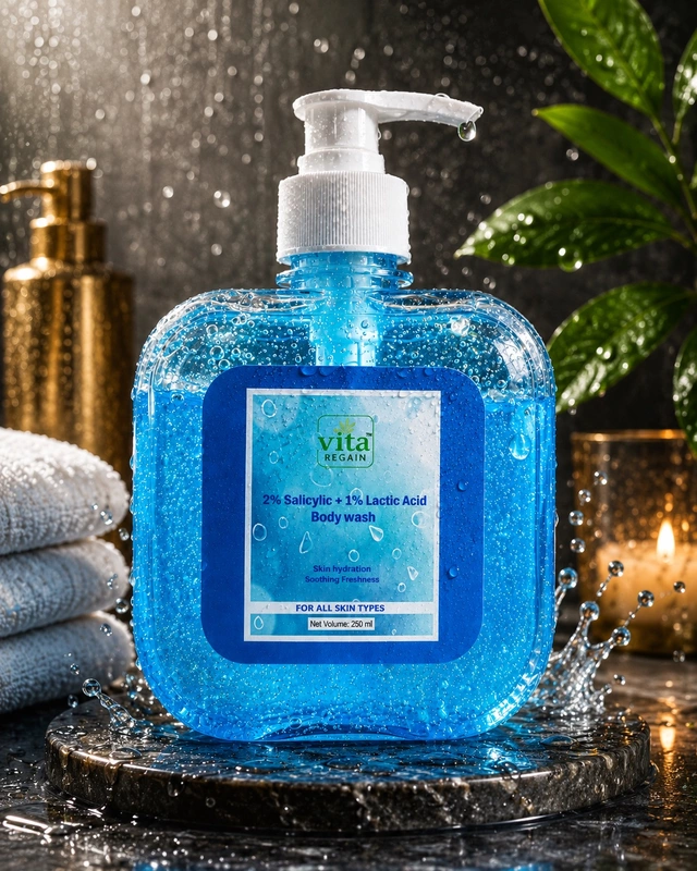 Vita Regain Exfoliating Body Wash | Exfoliating AHA + BHA Cleanser