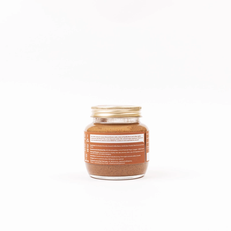 Almond Butter With Vanilla Bean & Espresso 275 Gms - The Mindful Pantry