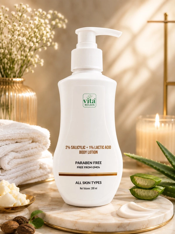 Vita Regain Exfoliating Body Lotion | Smooth, Hydrate & Brighten | AHA + BHA