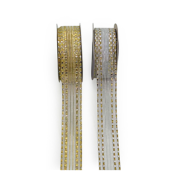 Sheer Ribbon with Gold/Silver Hints