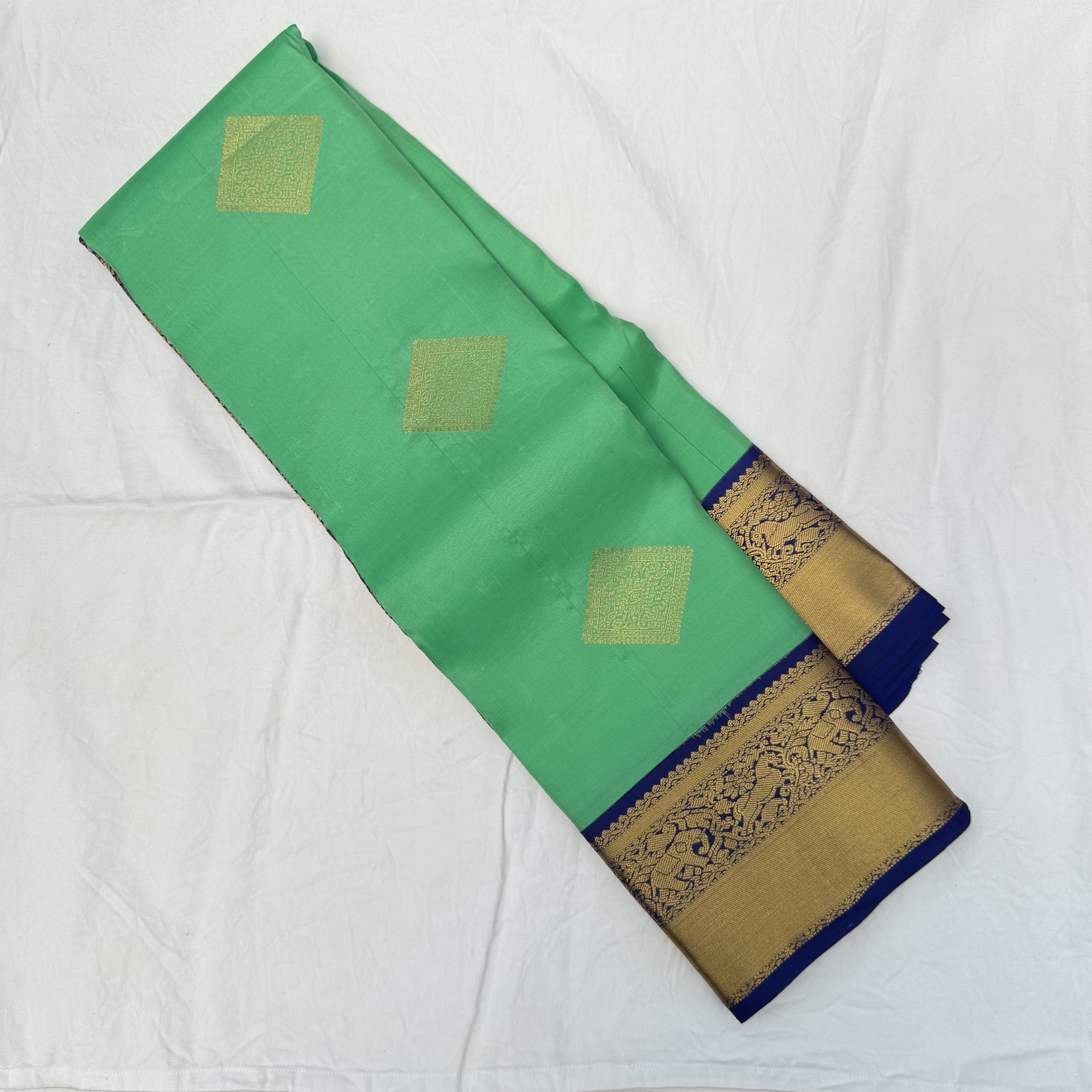 Rexona Green Kanchipuram Silk Saree