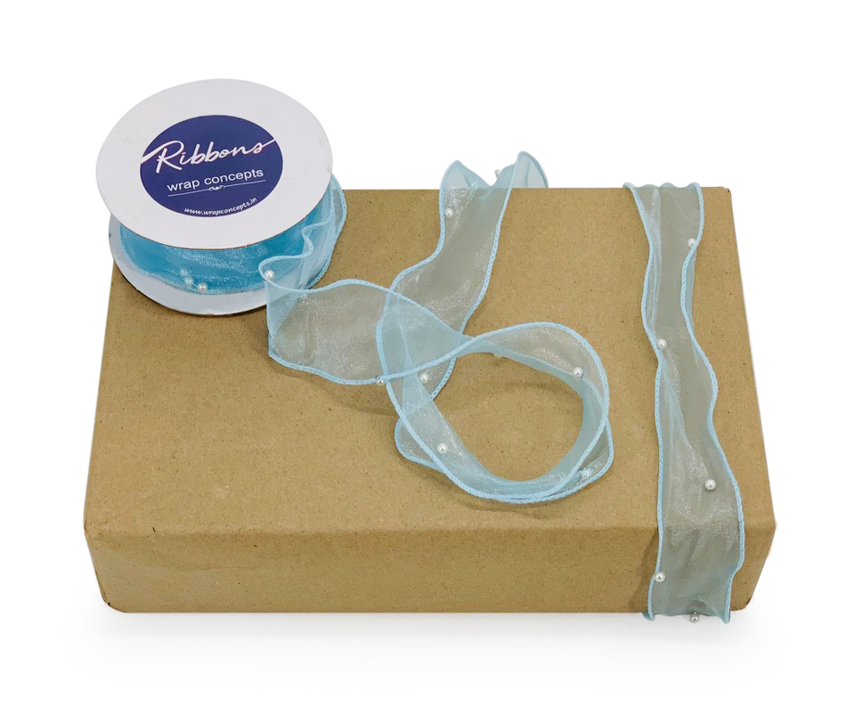 Sheer Ribbon with Pearls