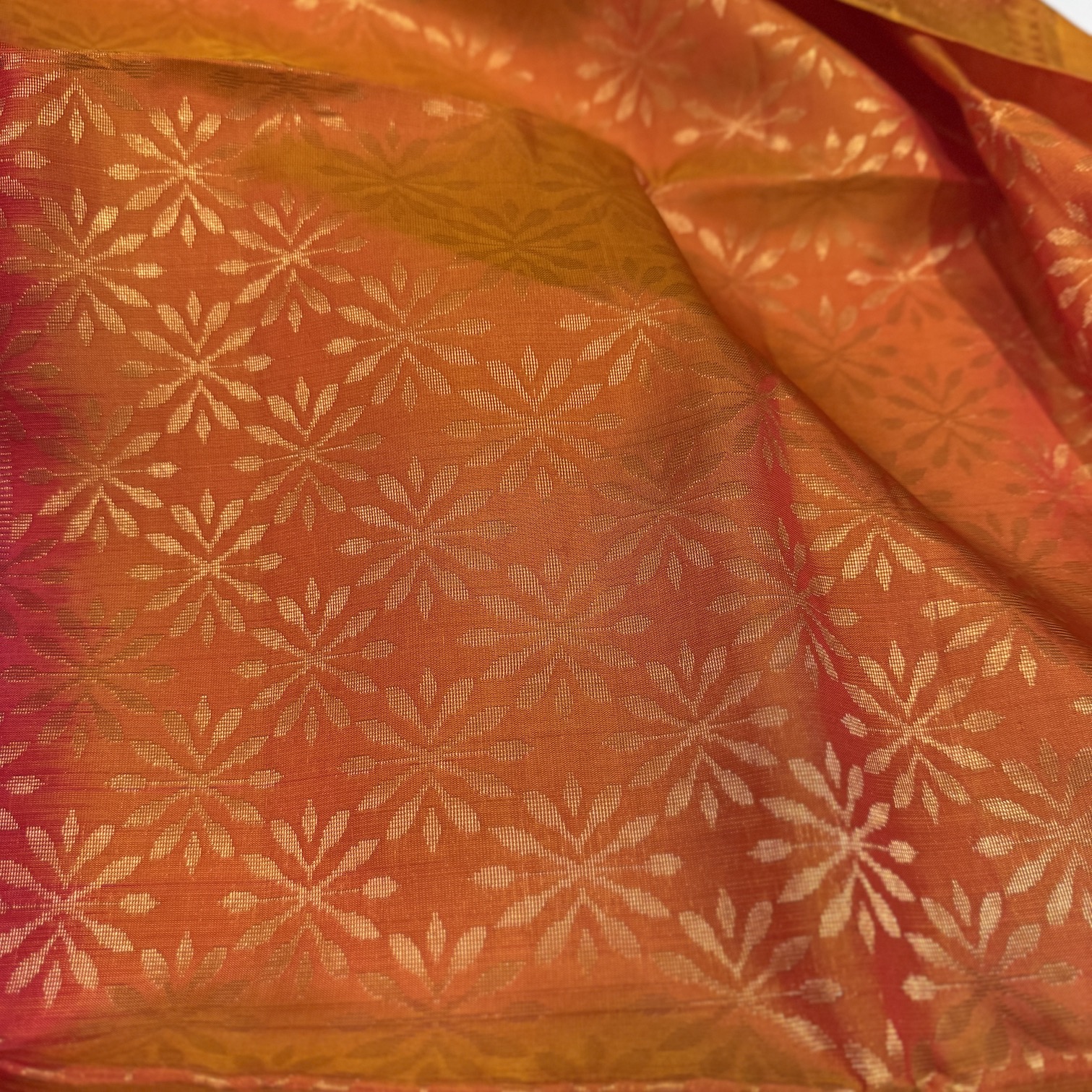 Scarlet Pink Soft Silk Saree
