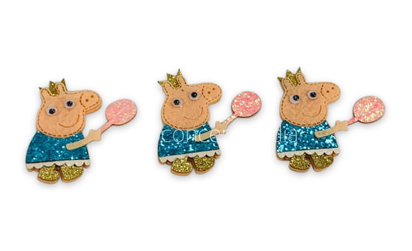 Peppa Pig Accessory - Blue, Gold & Pink