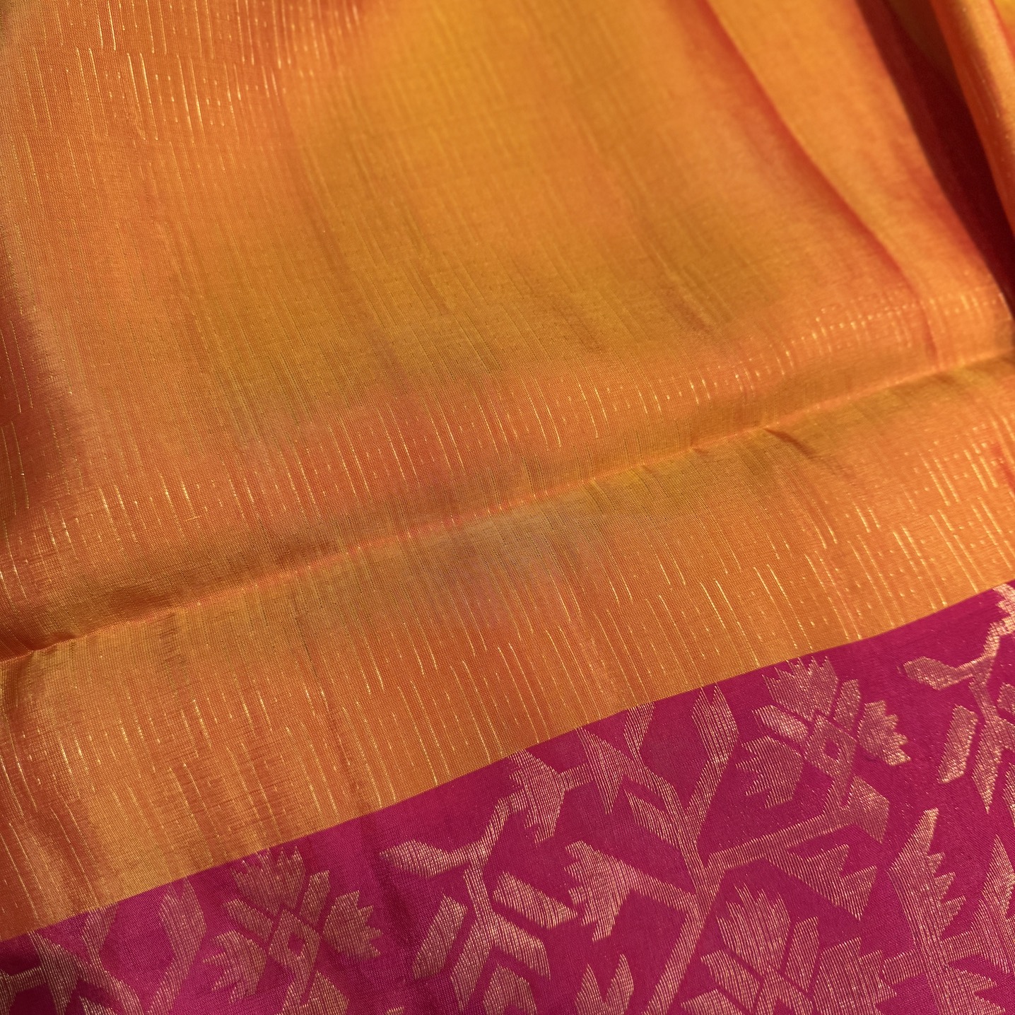 Mustard Yellow Soft Silk Saree