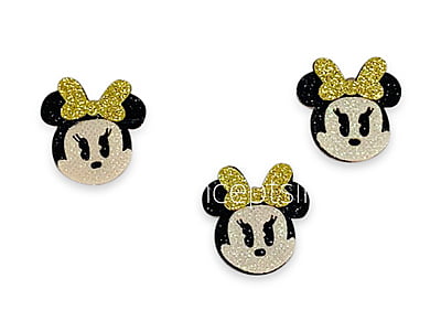 Mini Mouse Face Accessory - Gold