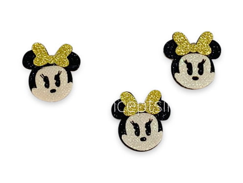 Mini Mouse Face Accessory - Gold