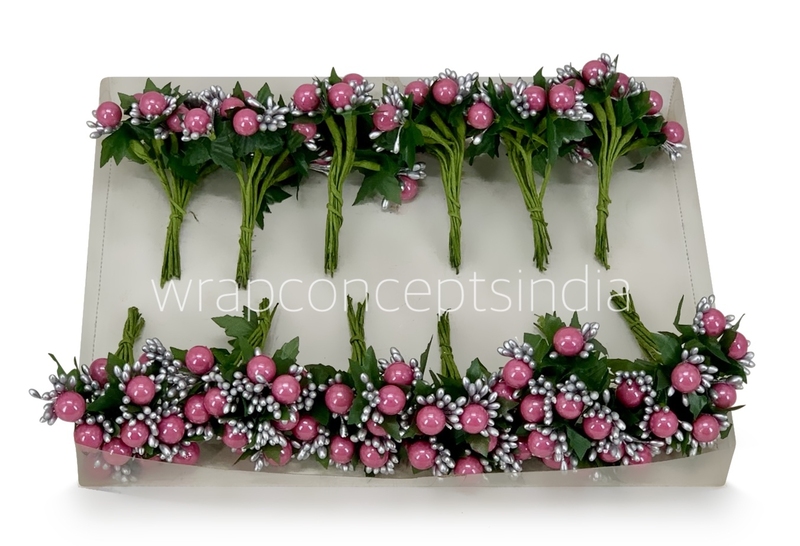 Rose Pink & Silver Pearl Pollen